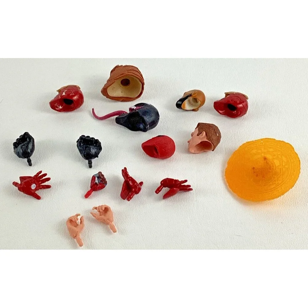 Marvel Legends Heads Hands Venom Iron Man Action Figure Parts Spider-Man Lot